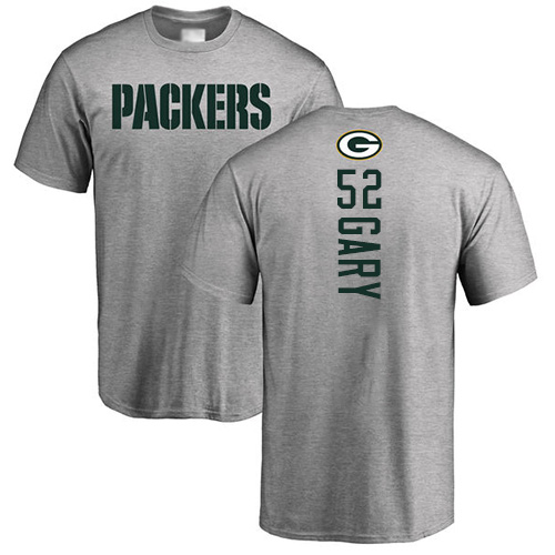 Men Green Bay Packers Ash #52 Gary Rashan Backer Nike NFL T Shirt